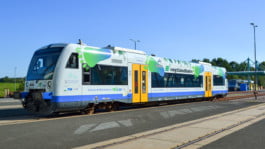 Beklebte Bahn Vogtland WENN+ABER